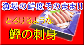 漁場の鮮度そのまま！！とろけるような鰹の刺身